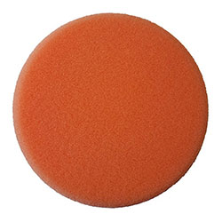 4" MINI BUFFING PAD, LT CUTTING FOAM, ORANGE